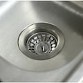 Miniatyrbillede 4 af 5: Rustfrit Stål Køkkenvaskprop - Universal Køkkenvask Si (Dia: 80MM), Vaskprop Med 18 Huller, Anti-Tilstopning Køkkenvaskgitter