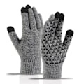 Miniatyrbillede 1 af 5: Varme Touch Handsker Vinter Handsker Grå/sort