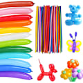 Miniatyrbilde 3 av 6: 200 stk Modellering Ballonger Twisting Store Blandede Farger Kunst Håndverksett For Barn Bursdagsfest Dekorasjoner Pose Fyllstoff, Flerfarget, 25cm