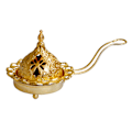 Miniatyrbillede 1 af 5: Røgelsesbrænder Ornament Dekoration Kegle Røgelsesholder til Kontor Ramadan Soveværelse 7x12.5cm
