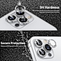 Miniatyrbilde 4 av 5: Linse for Iphone 14 13 Pro Max 12 11 Kamerabeskyttelsesglassfilm