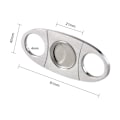 Miniatyrbillede 2 af 5: Plisseret Rustfrit Ahorn Cigar Cutter, Dobbeltskærs Saks