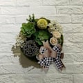 Miniatyrbillede 4 af 5: Sort Hvid Ternet Gavebånd Burlap Kransbånd Juletræstop til Bryllup Ferie Fødselsdagsfest Dekoration 12\"