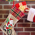 Miniatyrbild 6 av 8: Julstrumpor Diamantmålning Kits för Vuxna Nybörjare, 4 Pack Kamin Hängande Strumpor, DIY Strassmålning Julgransprydnader Snowman
