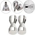 Miniatyrbilde 3 av 5: 2 stk dusjhåndtak - Sølv aluminiumlegering - For dusjdører, glass