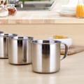 Miniatyrbild 4 av 6: 6 st Campingmugg i rostfritt stål för utomhusbruk 3 st 3pcs