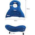Miniatyrbilde 5 av 5: 2024 Ansiktsned Pillow Etter Øyeoperasjon - Pute for pasienter med netthinneavløsning, ansiktsned pute - Høydejusterbar-ab