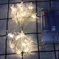Miniatyrbilde 1 av 2: Juletrær LED snømann lysstreng festpynt B 2M B