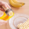 Miniatyrbilde 5 av 6: 2 stk Fruktkutter, Druekutter, Fruktskjærer, Druekutter for Barn, Enkel å Bære Fruktkutter (Gul)