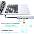 Miniatyrbillede 4 af 5: USB-C HUB, Multiport USB-C Adapter til MacBook Pro & Air Tilbehør