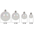 Miniatyrbild 5 av 5: 18 st Iridescent Julkulor DIY Hantverk Halloween Kittel Gryta Bubbla Plastkula Ornament för Julgran Födelsedag Bröllopsdekor Qinghai Transparent
