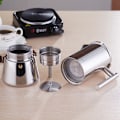 Miniatyrbillede 4 af 6: Maple italiensk kaffemaskine i rustfrit stål, espressomaskine, 6 kopper, 300 ml, induktions Moka-kande.