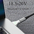 Miniatyrbillede 4 af 5: USB C til MagSafe 2 Adapter til MacBook Oplader Konverter - Type C Kompatibel