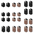 Miniatyrbilde 4 av 5: 4x Møbelhevere til seng 5/10cm Heavy Duty Justerbare skrivebordsløfter Benforlengelse Brown 10cm