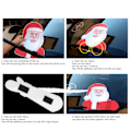 Miniatyrbillede 2 af 5: (2-pak) Julemanden Vinduevisker Bilsticker Uden Rem, Bagrude Bilsticker, Julegave Bilsticker (Stil 5)