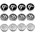 Miniatyrbild 4 av 5: 4-delade navkapslar för Citroen C4 Picasso C3 Berlingo C5 X7 C2 C1 Ds3 Zx Xsara C8 Ds Ds4 60 mm fälgcenterkåpor med emblem