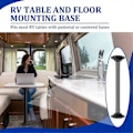 Miniatyrbillede 4 af 5: 2-pak RV Bordfod, RV Sokkel Bordfod Flange, Bordben Base Mount Flush, Bord Gulvmontering