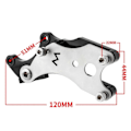 Miniatyrbilde 3 av 5: Sykkel Skivebrems Brakett Adapter Terrengsykkel Ramme Konverteringsholder Kit js Gold