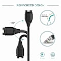 Miniatyrbilde 5 av 5: Lader for Garmin-klokker - Universal Hurtiglader Svart Svart
