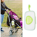 Miniatyrbillede 3 af 5: Baby Vådservietpose Baby Vådserviet Dispenser Vådserviet Holder Tasker Rejse Vådserviet Etui Genanvendelig Genopfyldbar Green
