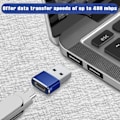 Miniatyrbillede 3 af 6: 3-pak USB C Adapter, Type C Hun til USB A Han Opladerkabel Konverter til Apple Watch Ultra iWatch Series 8 7 9, iPhone 11 13 14 16 Plus Max Pro