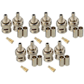 Miniatyrbild 1 av 5: 10 Set 3-delade BNC Hane RG58 Kontakt Crimp