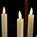 Miniatyrbillede 3 af 5: 6-pak flimrende flammeløse lys med fjernbetjening Co Sort 16,5 cm