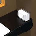 Miniatyrbillede 5 af 5: Bordplade Papirhåndklæde Dispenser, klar Gæstehåndklæde Serviet Holder, Egnet Til Z-fold, C-fold Eller Mu