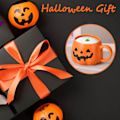 Miniatyrbillede 5 af 7: Halloween Græskar Kopper, Søde Keramiske Græskar Kopper Halloween Kop Keramisk Græskar Halloween Themet Espresso Kop