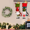 Miniatyrbilde 7 av 8: Julegavepose Sett med 2 Store Julegaver 3D Julegaver Godteripose Pynt Juletre Dekorasjon for Barn Voksen, Julenissen Gavepose
