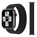 Miniatyrbild 1 av 2: Apple Watch-kompatibelt ARMBAND Elastiskt SVART 38/40/41 mm Svart - M
