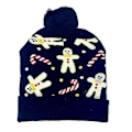 Miniatyrbild 1 av 4: 2024 NY LED Julhatt Kreativ Blinkande LED-ljus Stickad Hatt Snögubbe Vinter Varm Färg Stickad Mössa Julklapp 36