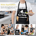 Miniatyrbilde 8 av 8: Morsomme Forklær for Menn, MR Good Looking is Cooking, Profesjonelt Kjøkkenforkle Kokk Ektemann Smekke Forklær med Dobbel Lomme Justerbar 7