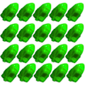 Pikkukuva 5 / 5: 30 LED-valopalloa paperilyhtyihin vihreä (1,4x3,3x1,2 cm)