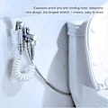 Miniatyrbillede 6 af 7: Forår Fleksibel Bruseslange, ABS Fleksibel Teleskopisk Bruseslange, Badeværelse Spiral Fleksibel Bruseslange til Toilet Hane, Bidet Sprøjte, Håndbruser - 3M White
