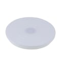 Miniatyrbillede 1 af 5: 14 cm kagedrejebord med skaladesign 360 graders roterbar DIY plastik mini fondant kagerulle White