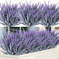 Miniatyrbillede 1 af 5: 12 buketter kunstige blomster kunstig lavendel falsk