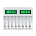 Miniatyrbild 1 av 8: Batteriladdare med LCD-display, intelligent för laddning av AA/AAA NiCd NiMh-batterier, laddare för aa aaa