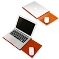 Miniatyrbild 2 av 5: MacBook Pro 13 & 15 tum Datorfodral med Läder & Filt Brun 13 inch