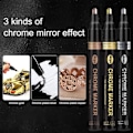 Miniatyrbillede 3 af 5: Vandtæt Marker Pen med Høj Glans DIY Tilbehør Flydende Krom Maling Pen til Model Bronze C