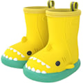 Pikkukuva 1 / 6: 1 kpl Vauvan Sadekumit Lapset Tytöt Wellies Ihanat Kuviot Pojat Wellies EVA Liukumaton Vedenpitävä Vauva Ulkoilukengät Yellow 16cm