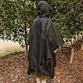 Miniatyrbillede 4 af 5: Voksen Unisex Regnponcho med Opbevaringspose Lommedesign Justerbar Snøre Hætte Letvægts Vandtæt Regnfrakke Army Green