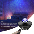 Miniatyrbilde 3 av 3: Stjernehimmel-projektor, stjernelys-projektor, for soverom med Bluetooth