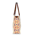 Miniatyrbillede 2 af 5: Wrangler Tote Taske Western Tasker til Kvinder Skuldertaske Boho Aztec Håndtasker NY Warm Yellow L