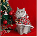 Miniatyrbild 3 av 6: Jultomte-Hoodie för Katt, Varma Kläder, Små Hundkläder, Kattkostym, Kläder för Husdjur, Jultomte Cosplay-Kostym