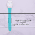 Miniatyrbilde 5 av 5: Vanntett erstatningsklokke for Swatch (20 mm, svart)