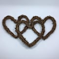 Miniatyrbild 3 av 7: Hjärtformad krans av naturlig vinranka, gör-det-själv-kransbas av vinrankor, vinrankerulle för rustik julkrans, dörrkrans, heminredning, bröllopsfestdekoration
