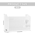 Miniatyrbillede 2 af 6: WiFi Router Opbevaringsboks, Væghængt WiFi Opbevaringsboks, Router Opbevaringsshelf, Opbevaringsbokse Shelf til Soveværelse Stue