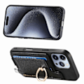 Pikkukuva 3 / 5: B5 iPhone 16 Pro Max -kotelo 2-in-1 Magneettinen irrotettava korttipidike Nahka + TPU Puhelimen suojus - Musta Black
