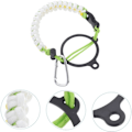 Miniatyrbilde 6 av 7: 1 stk. kobbertau håndtau campingarmbånd vannflaske overlevelsesstropp overlevelsestau armbånd karabinkrok stropp tau bærestropp vann White